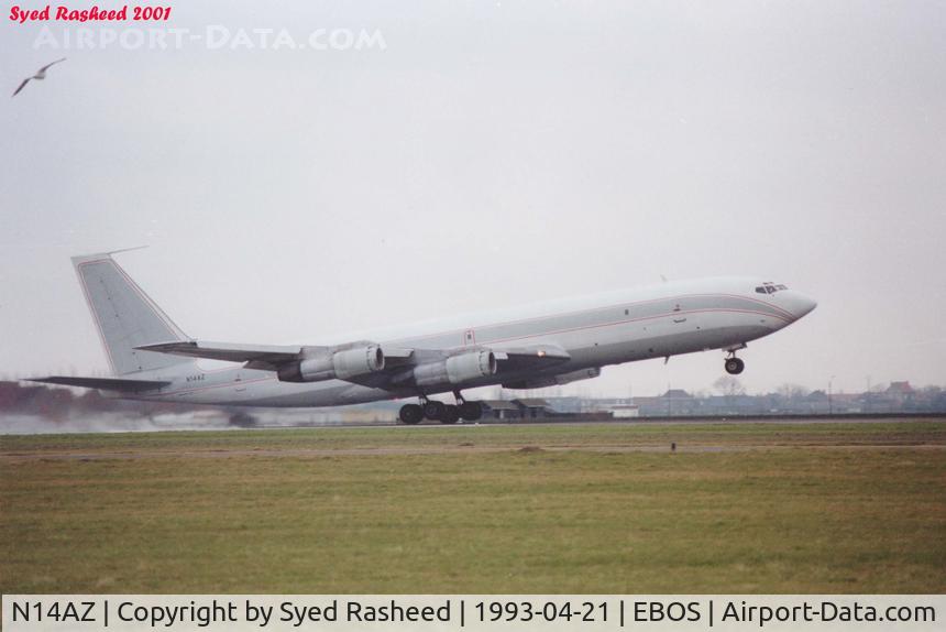 N14AZ, 1967 Boeing 707-336C C/N 19498, N14AZ departing EBOS airport for Sao Paulo with Horses