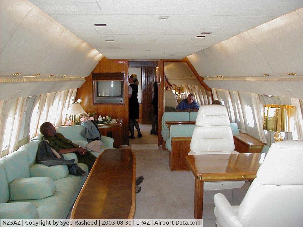 N25AZ, 1965 Boeing 727-30 C/N 18370, Main Cabin of N25AZ during trip from LPAZ - SLVR