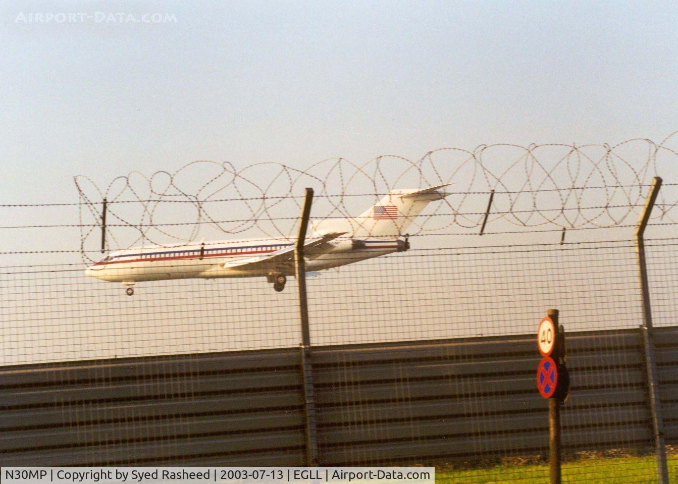 N30MP, 1966 Boeing 727-21 C/N 18998, ICN Pharceuticals B721 on Finals 09L EGLL