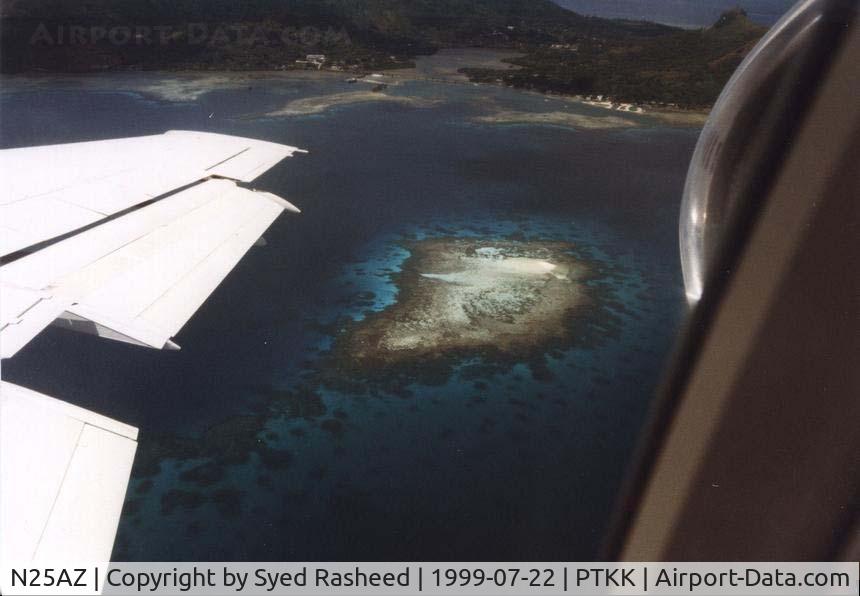 N25AZ, 1965 Boeing 727-30 C/N 18370, Departing Truk Island - N25AZ