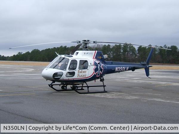 N350LN, 2003 Eurocopter AS-350B-2 Ecureuil C/N 3708, Emory Flight A-Star 350