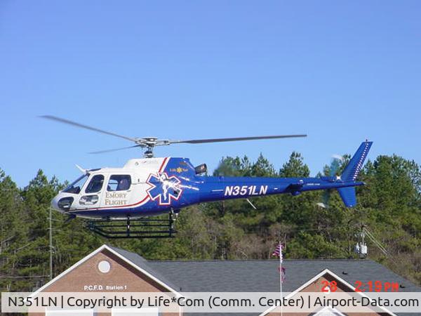 N351LN, 2003 Eurocopter AS-350B-2 Ecureuil C/N 3696, Emory Flight