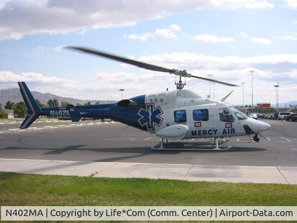 N402MA, 1985 Bell 222U C/N 47540, Mercy Air 7 (Las Vegas, NV.)