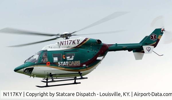N117KY, 2002 Eurocopter-Kawasaki BK-117C-1 C/N 7544, Statcare (Louisville, KY.)