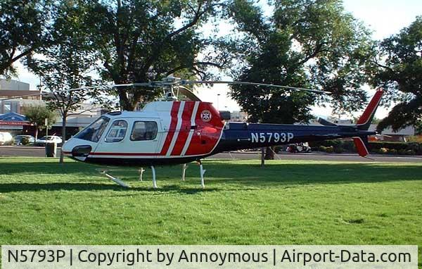 N5793P, 1982 Aerospatiale AS-350BA Ecureuil C/N 1476, Lifeflight (Susanville, CA.)
