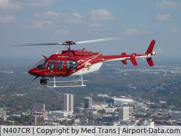 N407CR, 1998 Bell 407 C/N 53254, Med Trans-1 (Greenville, SC.)