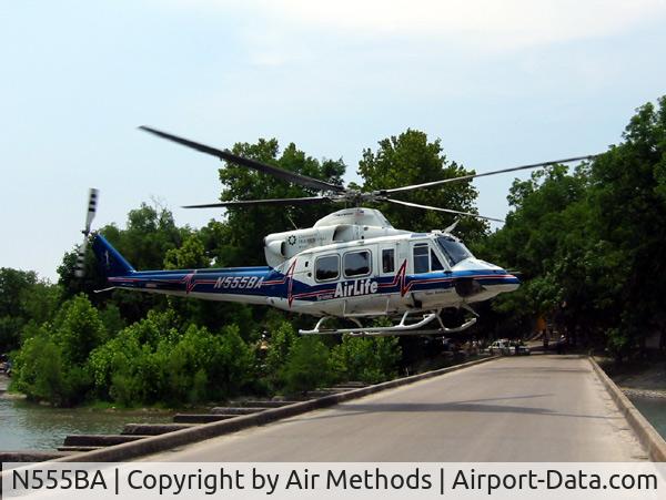 N555BA, Bell 206B C/N 3163, Air Life-1 (San Antonio, TX.)