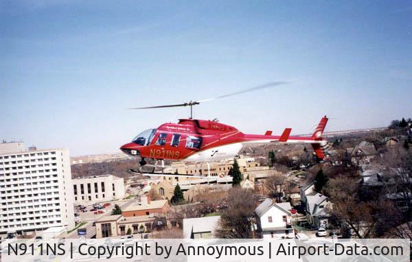 N911NS, 1985 Bell 206L-3 LongRanger III C/N 51160, Med Trans (Minot, ND.)