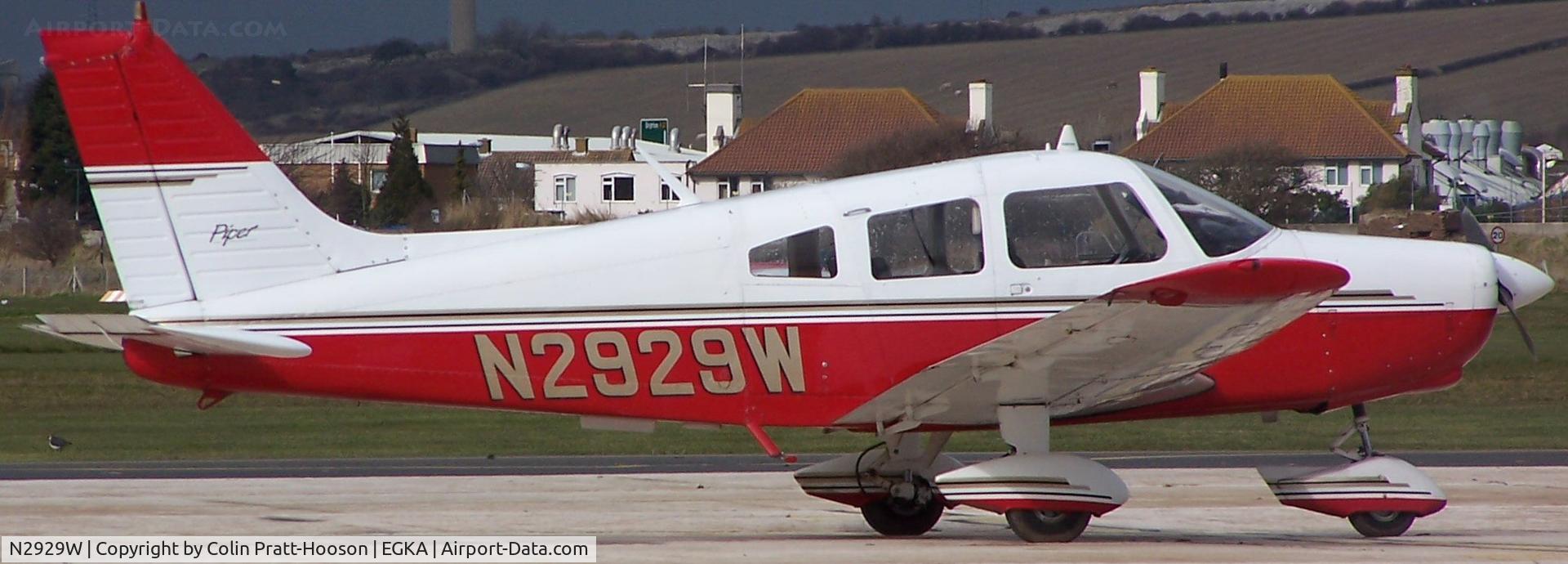 N2929W, 1974 Piper PA-28-151 Cherokee Warrior C/N 28-7415457, Piper PA-28-151