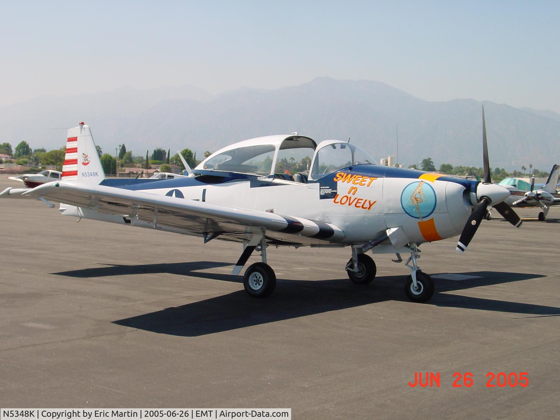 N5348K, 1952 Ryan Navion B C/N NAV-4-2248B, N5348K Sitting on the ramp at El Monte Airport