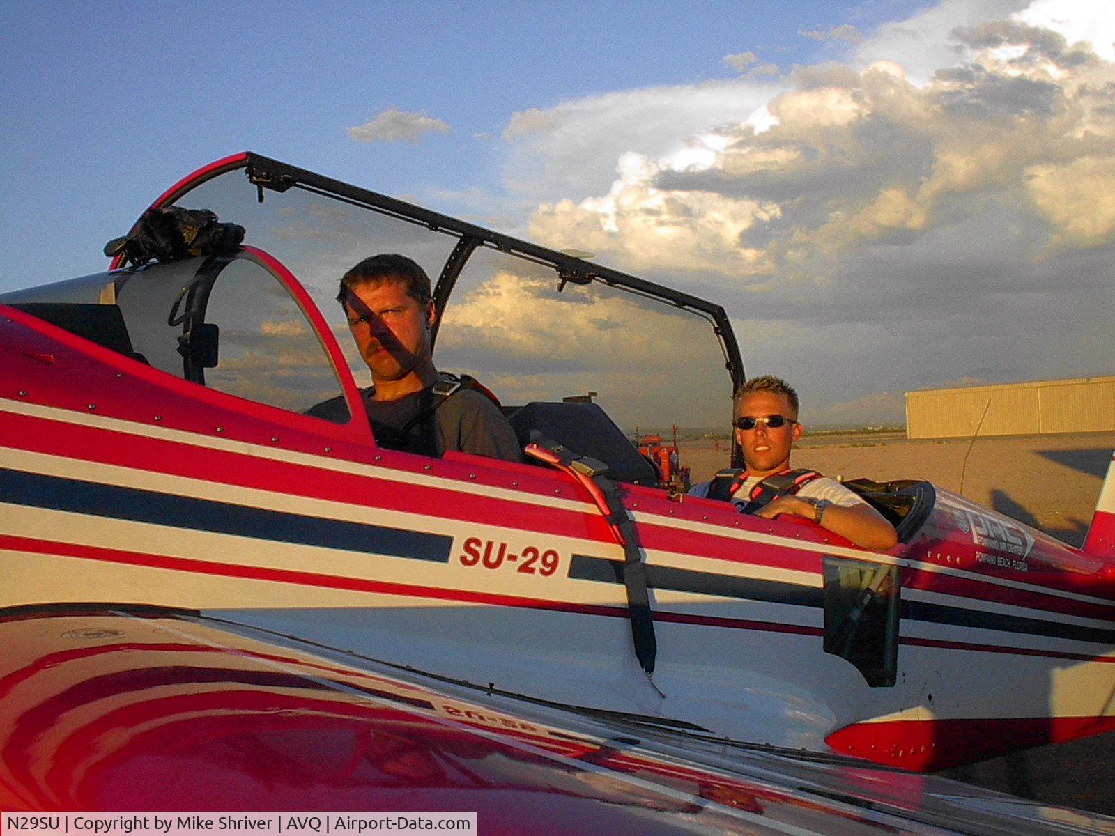 N29SU, Sukhoi Su-29 C/N 72-01, world aerobatic champion Sergey Rakhmanin, with Dan Shriver-  Tucson, Arizona