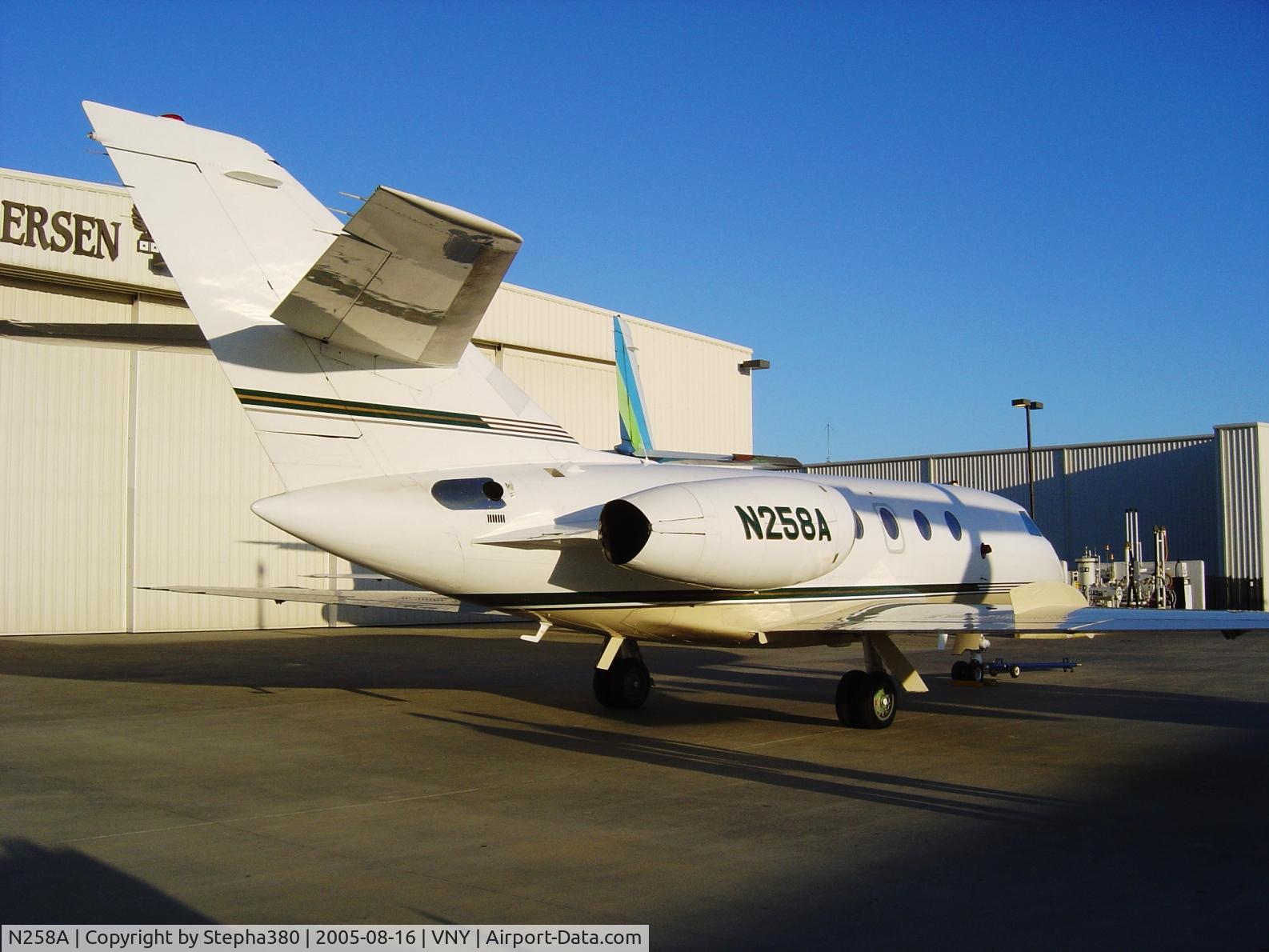 N258A, 1981 Dassault Falcon (Mystere) 20F-5 C/N 438, Petersen Aviation Parking