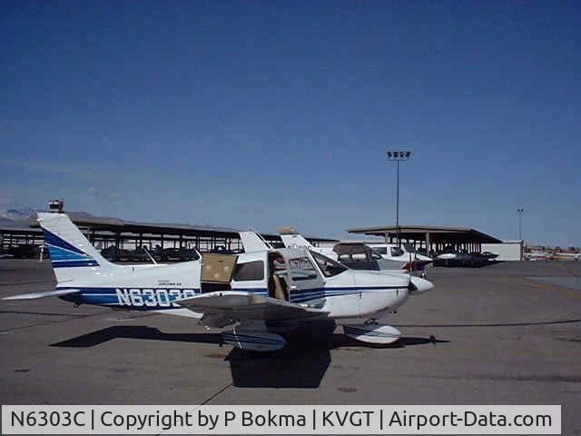 N6303C, 1978 Piper PA-28-181 C/N 28-7890360, At North Las Vegas Airport, feb 2000