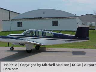 N8991A, 1951 Beech C35 Bonanza C/N D-2743, N8991A Several Mods Tip tanks, Centerstack, E-225
