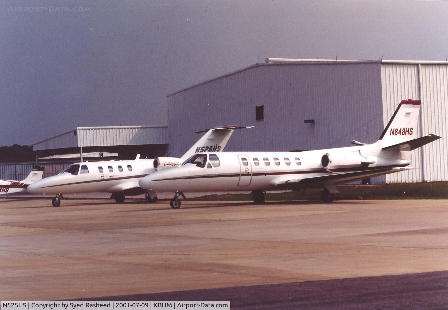 N525HS, 1993 Cessna 525 CitationJet CJ1 C/N 525-0035, N525HS at the Healthsouth Ramp - KBHM