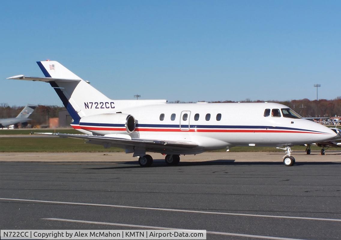 N722CC, 1984 British Aerospace BAe.125 Series 800A C/N 258008, Taxing out for departure