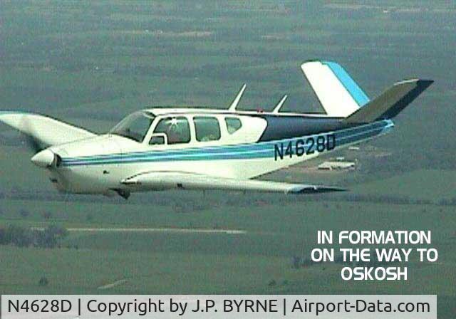 N4628D, 1956 Beech G35 Bonanza C/N D-4794, AIR TO AIR