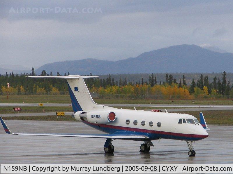 N159NB, 1984 Grumman G-1159B Gulfstream II-B C/N 140, On the tarmac at Whitehorse, Yukon Territory, Canada.