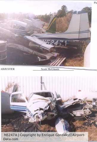 N5247A, 1956 Cessna 310 C/N 35447, After the accident *crashed on October 22nd, 2002