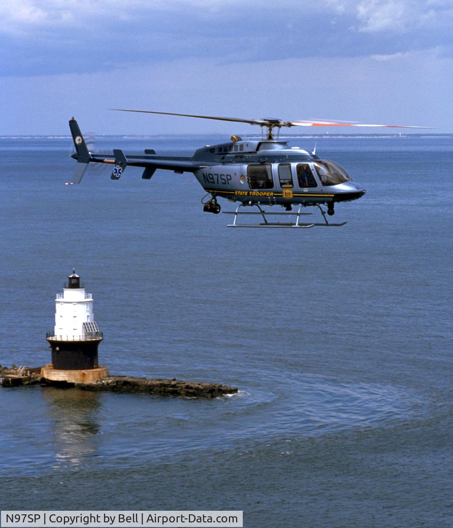 N97SP, 2000 Bell 407 C/N 53407, In flight over Cape Henlopen