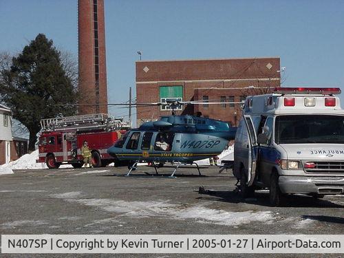N407SP, 1996 Bell 407 C/N 53011, Medevac Industrial accident patient
