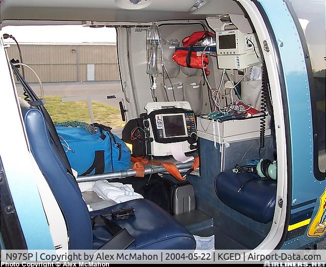 N97SP, 2000 Bell 407 C/N 53407, Cabin Set up for Medevac