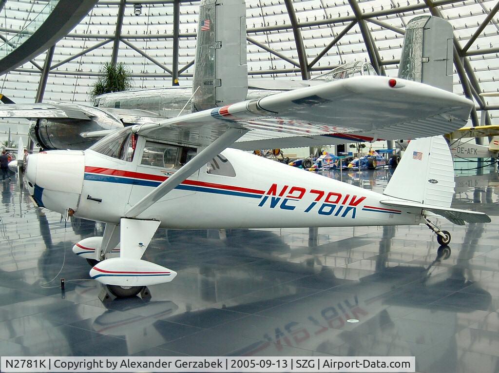 N2781K, 1947 Luscombe 8E Silvaire C/N 5508, It seems to be part of the Flying Bulls fleet at Hangar 7 in Salzburg, Austria