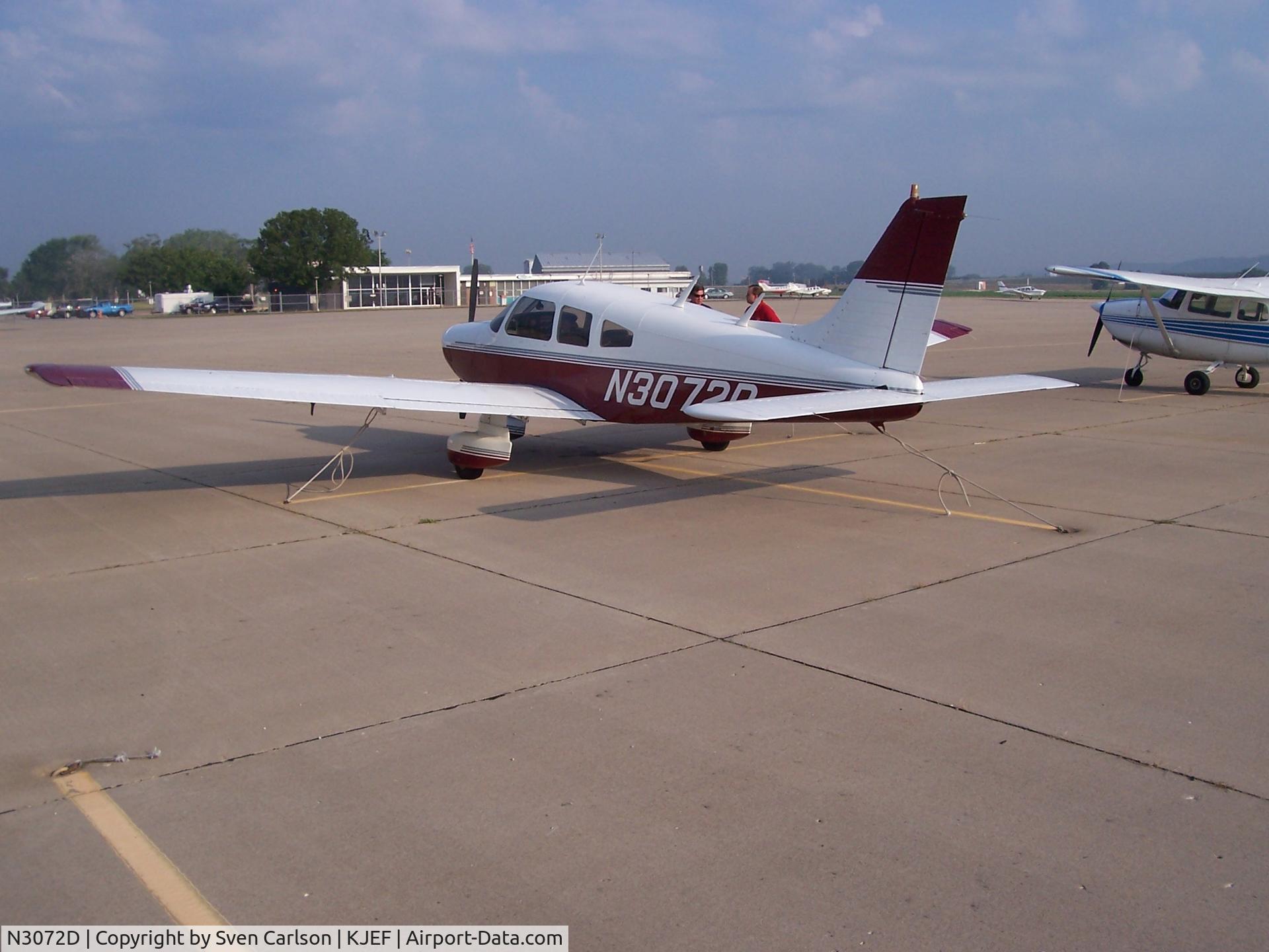 N3072D, 1978 Piper PA-28-161 C/N 28-7916161, Jefferson City Airport, Jefferson City, Missoui