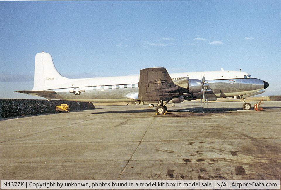 N1377K, 1953 Douglas C-118A Liftmaster (DC-6A) C/N 44596, N1377K in USAF use ca. 1967