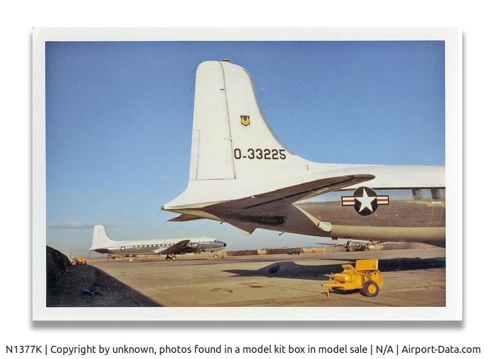 N1377K, 1953 Douglas C-118A Liftmaster (DC-6A) C/N 44596, N1377K in USAF use ca. 1967