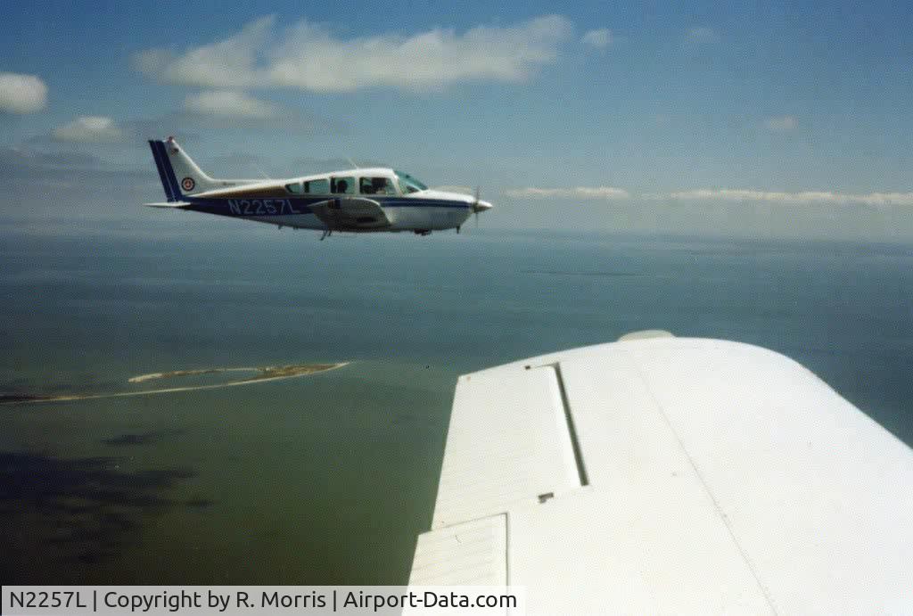 N2257L, 1976 Beech C24R C/N MC-457, over Tangier Island VA -1978