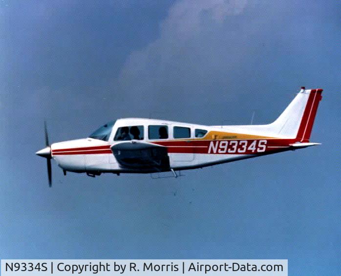 N9334S, 1975 Beech B24R Sierra C/N MC-347, Over Virginia