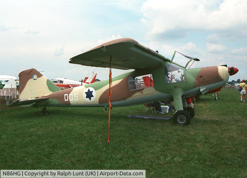 N86HG, 1959 Dornier Do-27A C/N 365, Still wearing her Israeli AF colours at Oshkosh 1987
