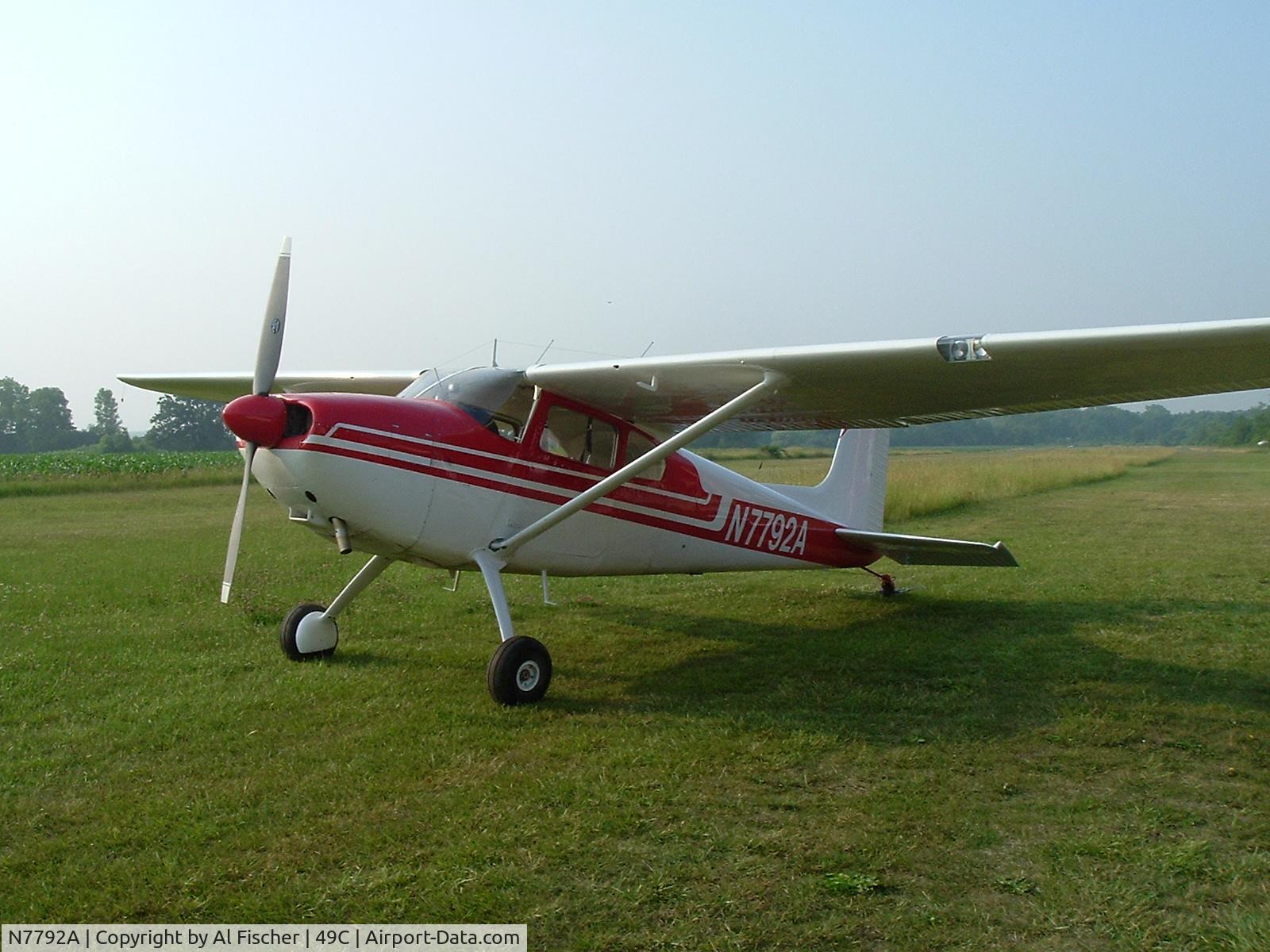 N7792A, 1956 Cessna 180A C/N 32689, Rebilt from wind damage