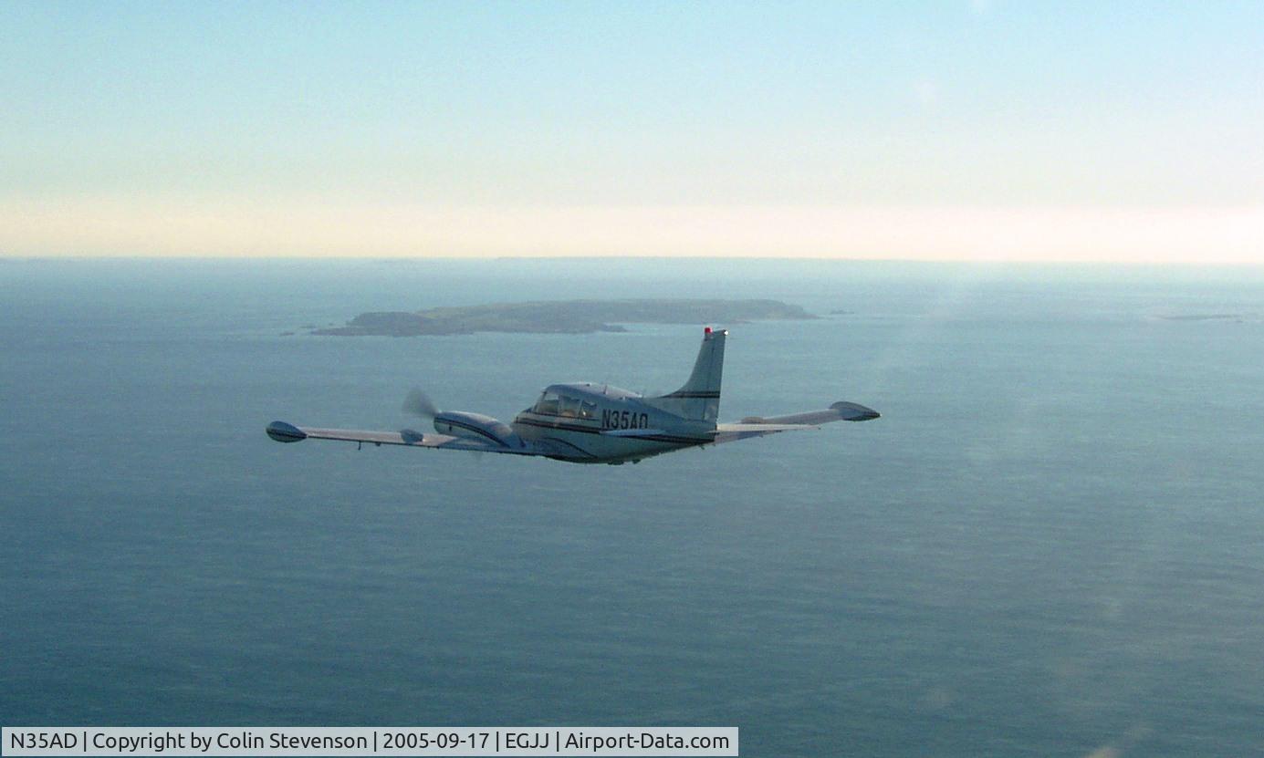 N35AD, 1966 Piper PA-30 Twin Comanche C/N 30-1121, ON ROUTE ALDERNEY