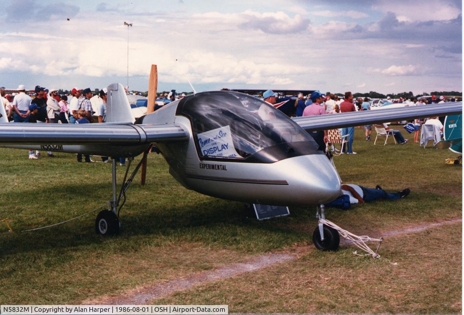 N5832M, Aero Dynamics Sparrow Hawk II C/N 8411-2, Sparrow Hawk 1986 Oshkosh Air Show