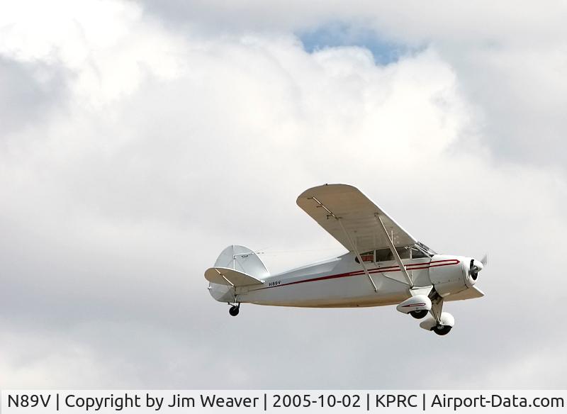 N89V, 1946 Funk B85C C/N 288, Photographed in Prescott, AZ
