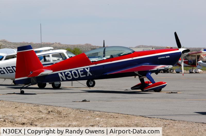 N30EX, Extra EA-300/L C/N 058, Parked At Borrego Springs, 2004