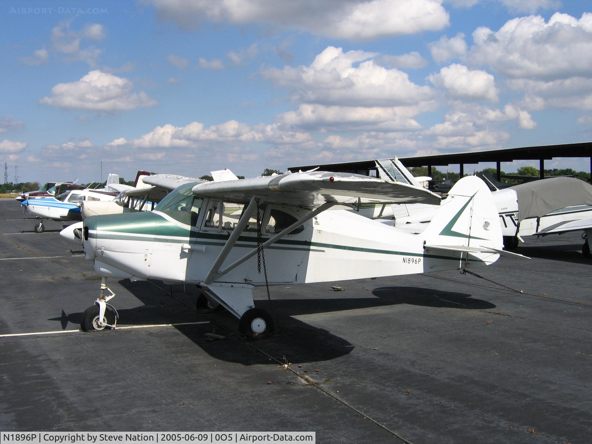 N1896P, 1955 Piper PA-22-150 C/N 22-2639, Looking a little scruffy at University Airport, Davis, CA