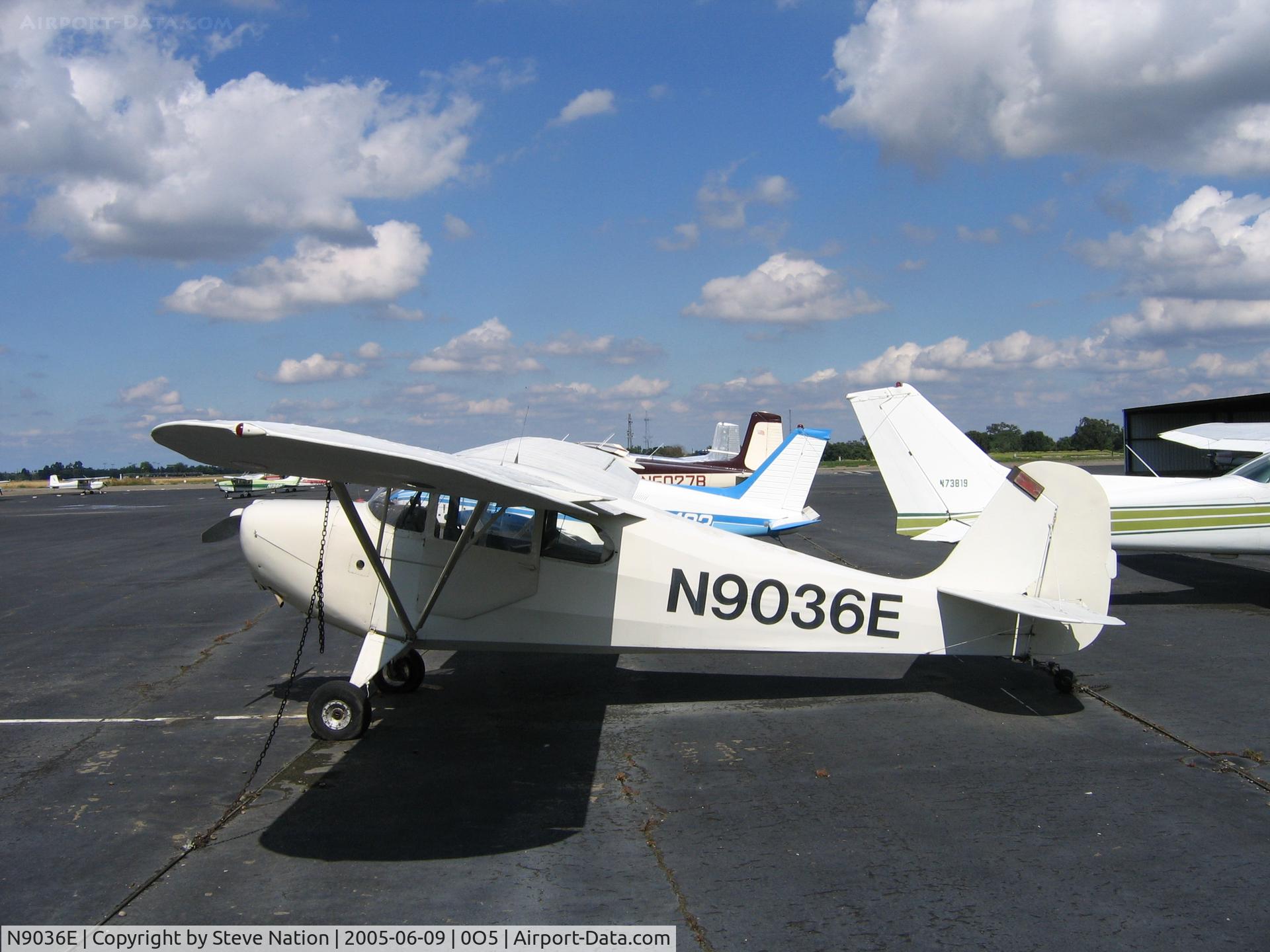 N9036E, 1946 Aeronca 11AC Chief C/N 11AC-667, Photographed at University Airport in Davis, CA