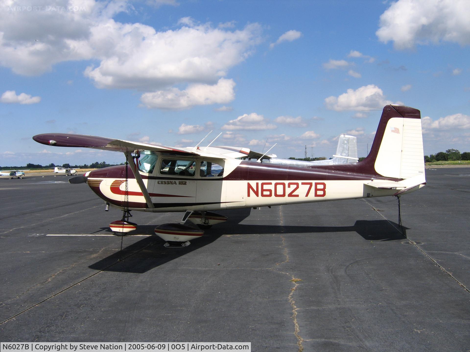 N6027B, 1957 Cessna 182A Skylane C/N 34027, Photographed at University Airport in Davis, CA