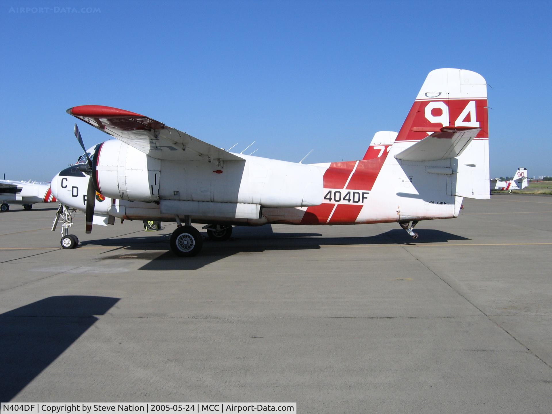 N404DF, Grumman S2F-1 (TS-2A) Tracker C/N 455, CDF TS-2A #94 on CDF ramp at McClellan AFB, CA (retired after 2004 season)