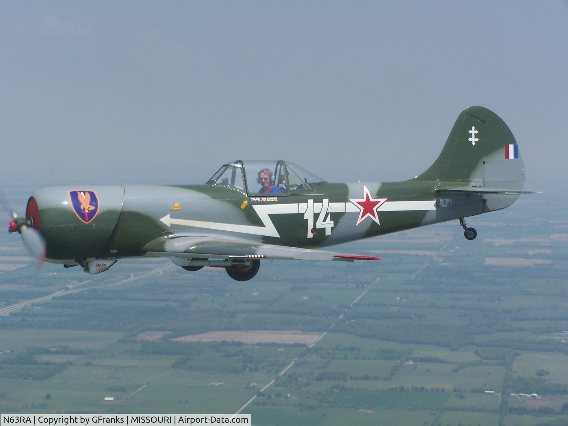 N63RA, 1977 Yakovlev Yak-50 C/N 77-1009, In flight