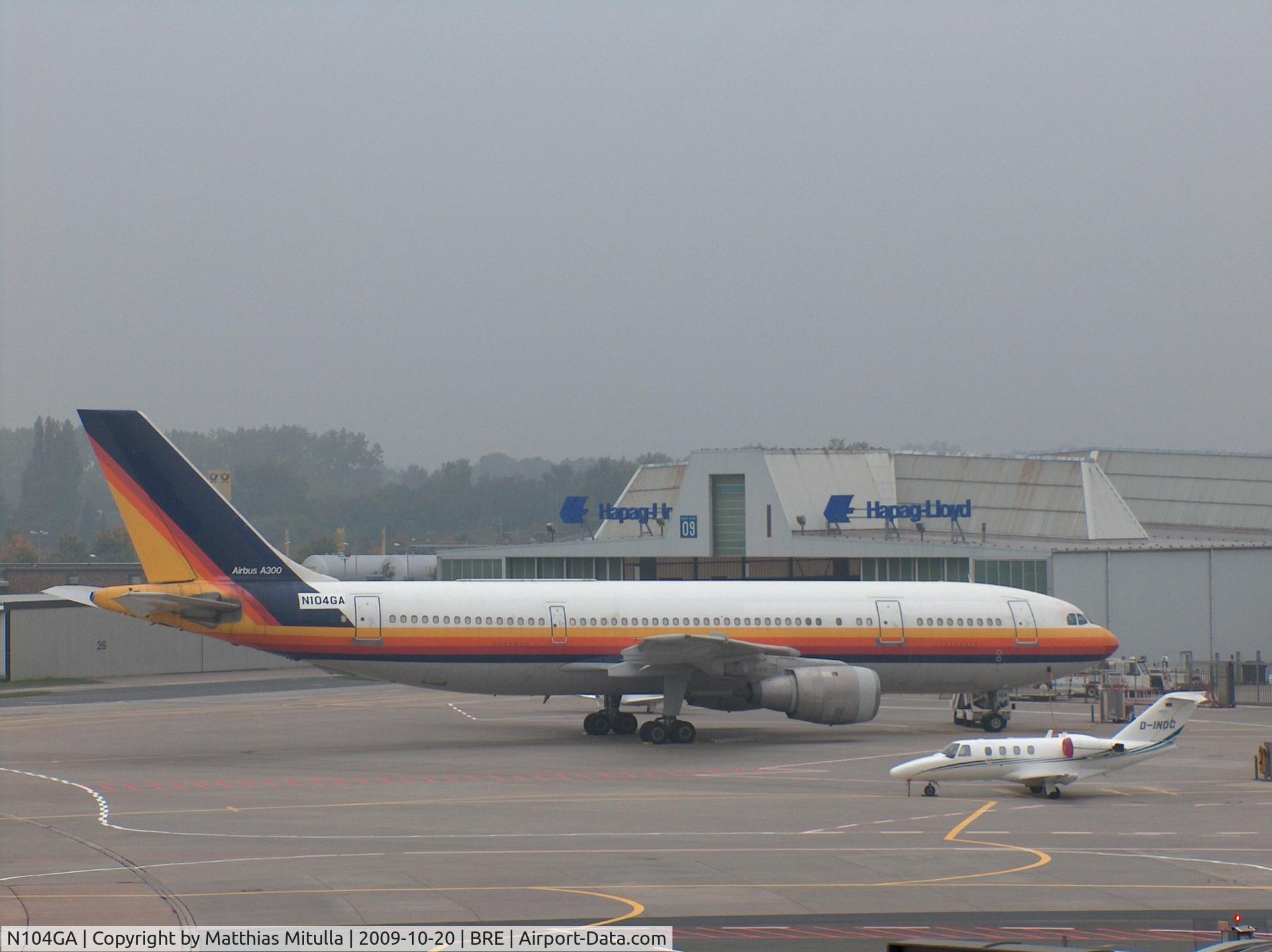 N104GA, Airbus A300B4-203 C/N 178, Seen today at hte Bremen airport