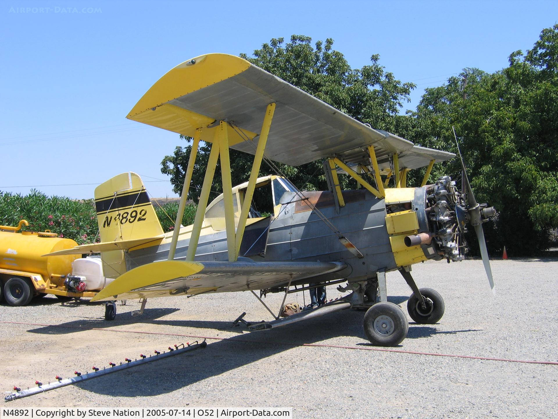 N4892, 1973 Grumman G-164A C/N 1093, Twin Cities Aviation's 1973 Grumman G-164A back from planting rice seed (note spreader under fuselage)