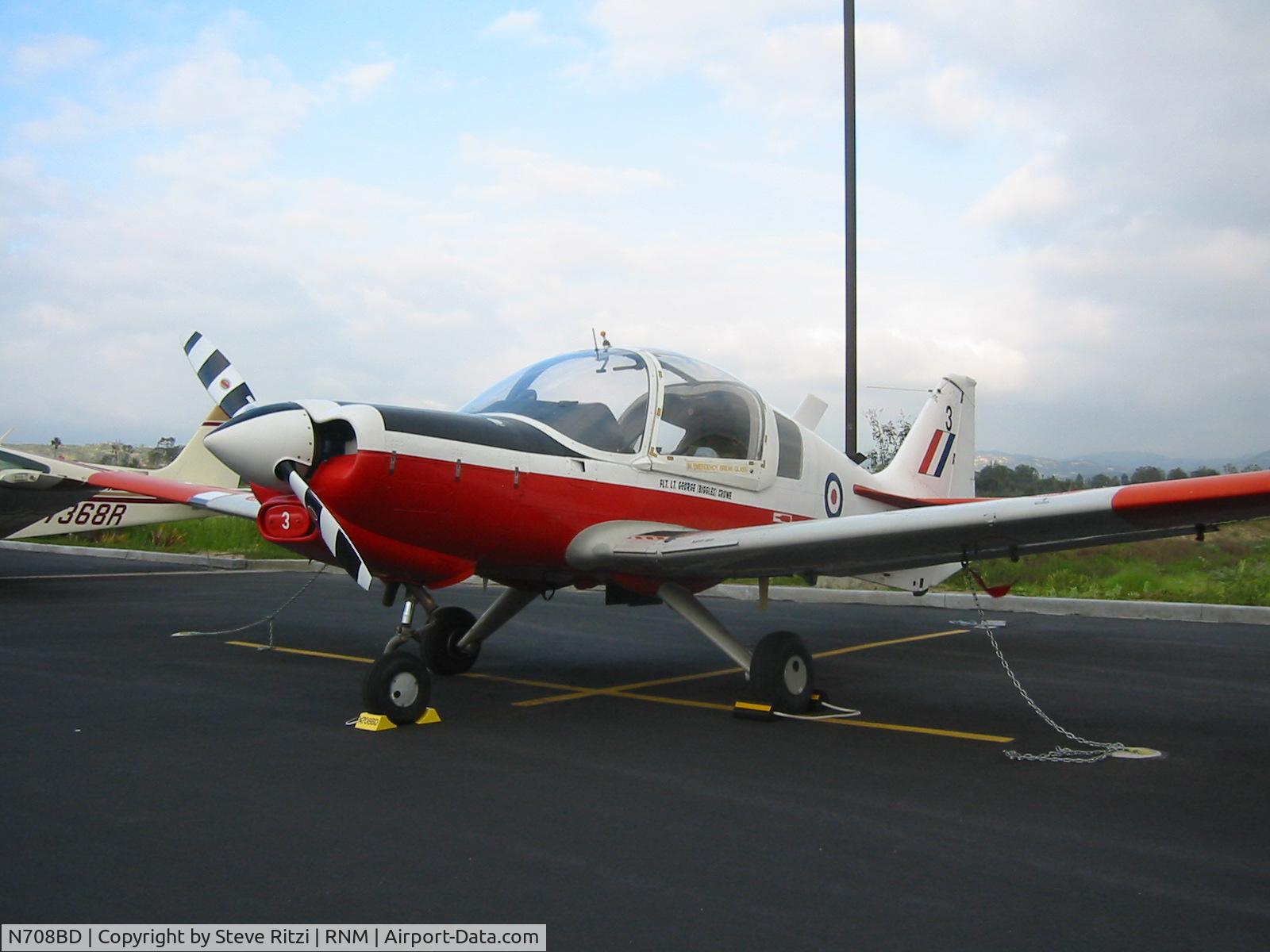 N708BD, 1975 Scottish Aviation Bulldog T.1 C/N BH120/357, SA Bulldog Former RAF XX708