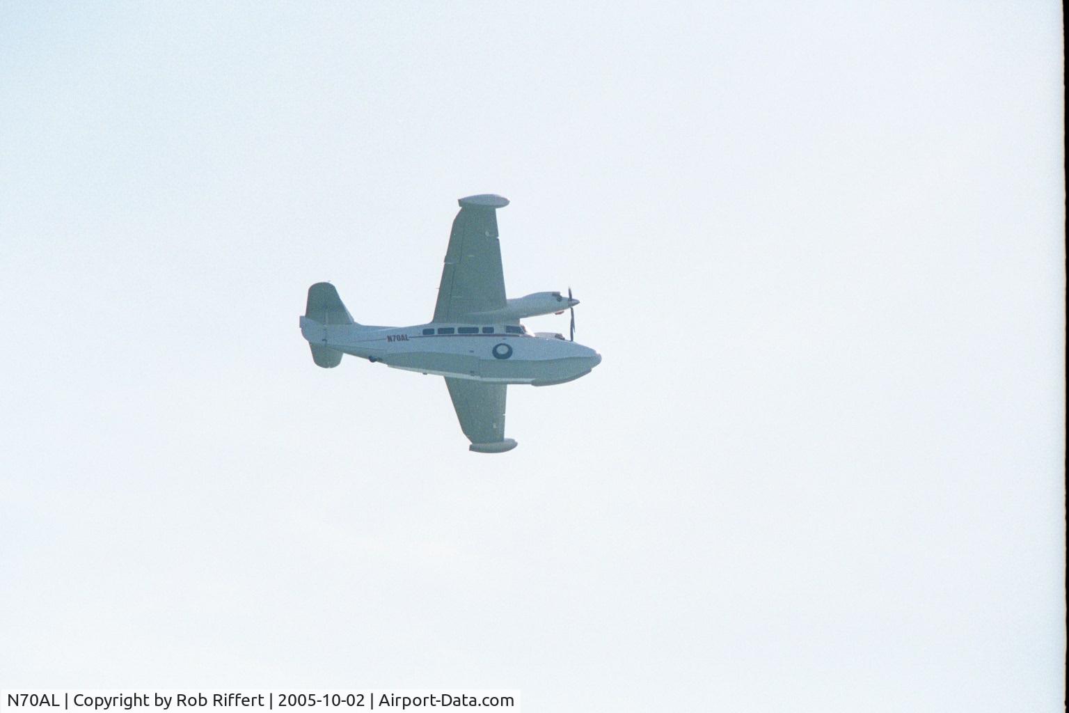 N70AL, 1970 McKinnon G21G C/N 1226, flying along Lake Huron, Oscoda , Mi