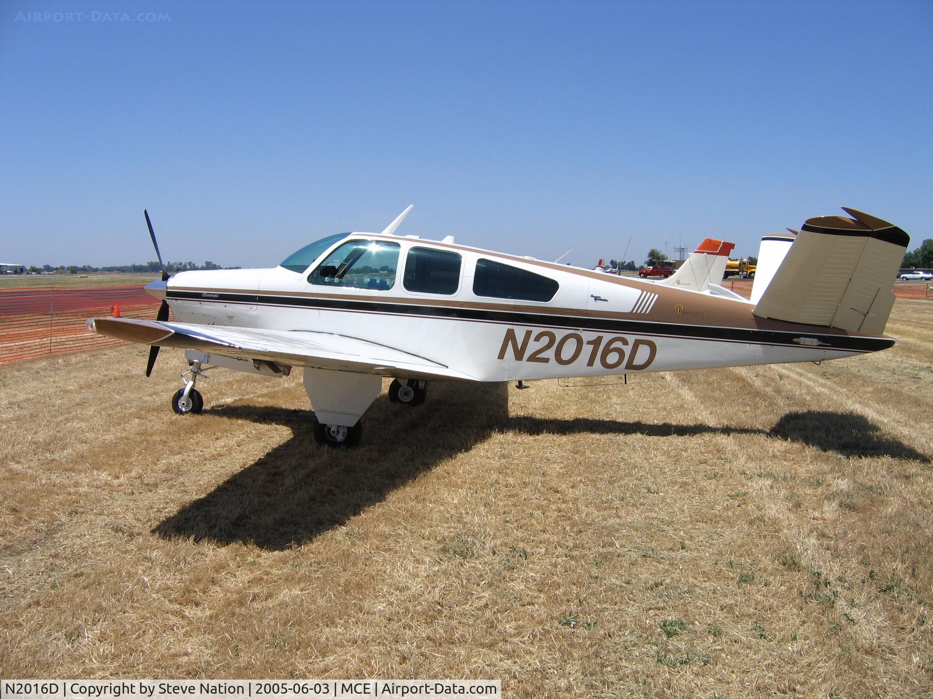 N2016D, 1966 Beech V35 Bonanza C/N D-8209, Dennis Lundin's 1966 Beech V35 at Merced Airport, CA