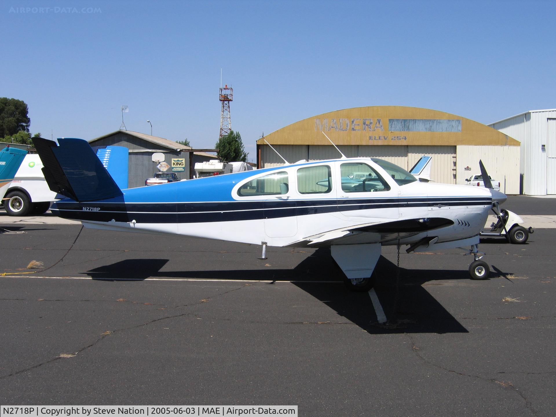 N2718P, 1961 Beech N35 Bonanza C/N D-6675, Nagle Studio's 1961 Beech N35 at Madera, CA
