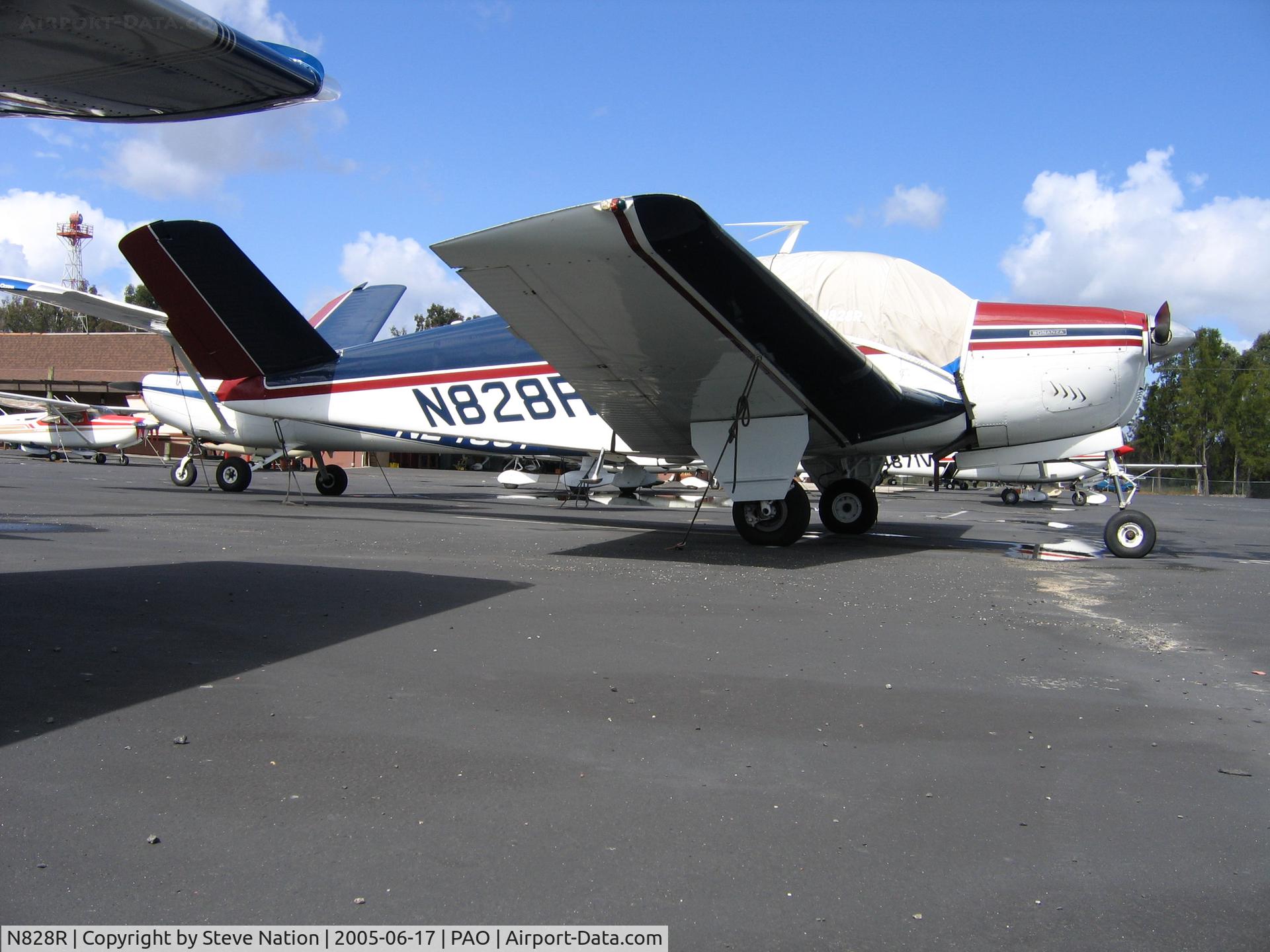 N828R, 1959 Beech K35 Bonanza C/N D-6071, Raymond Debs' 1959 Beech K35 at Palo Alto, CA